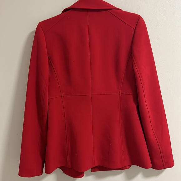 Woman’s red pea jacket small - Picture 3 of 4